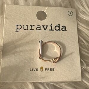 Pura Vida Rose Gold Twist Ring